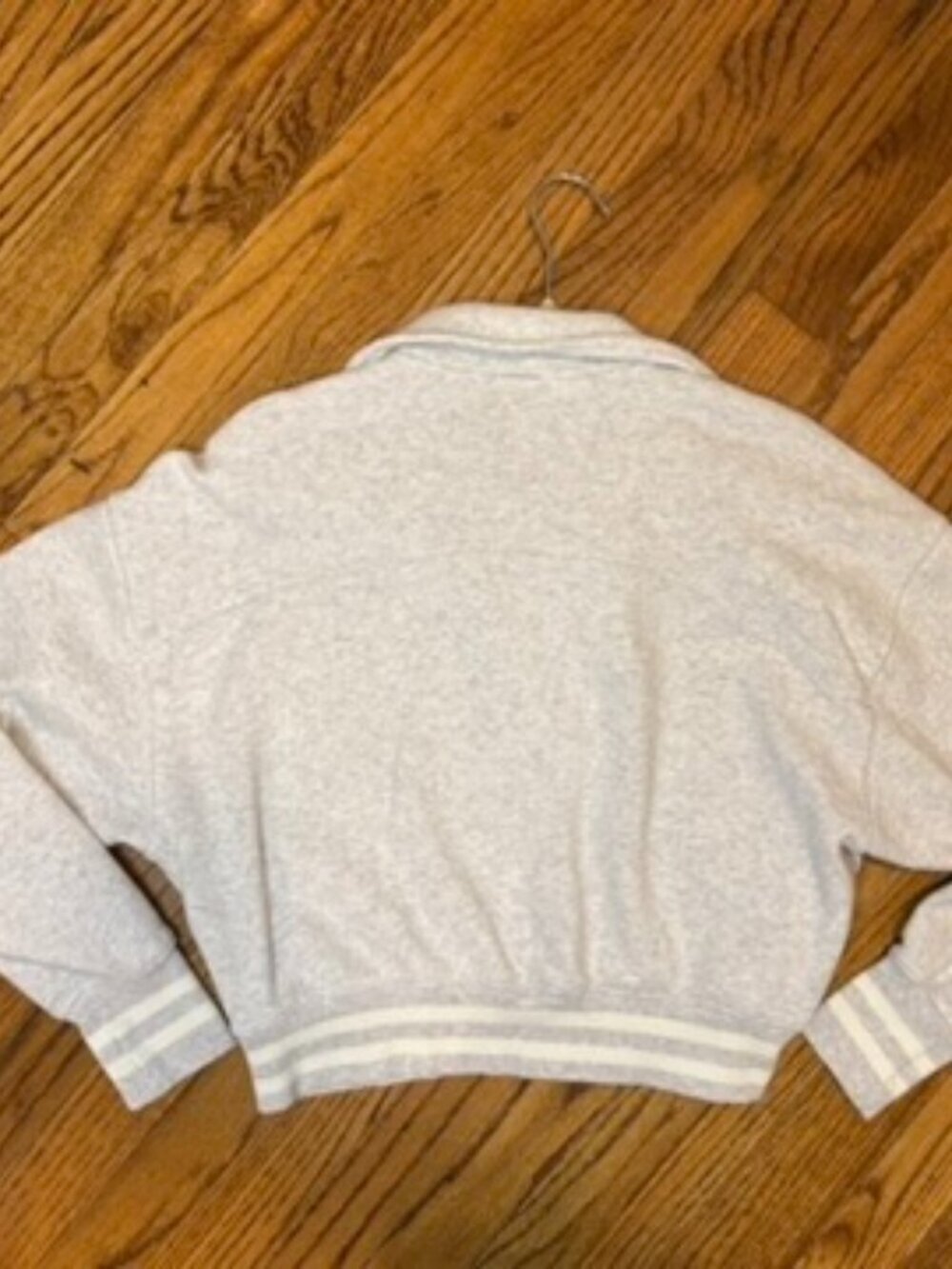 Women's OFFLINE By Aerie Cloud Fleece Polo Sweatshirt, grey, size: XS - Picture 4 of 4